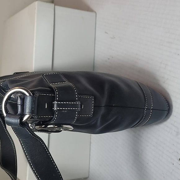 Coach Soho black leather shoulder bag G05D-1453 size 9.5×9.5 - Picture 4 of 7